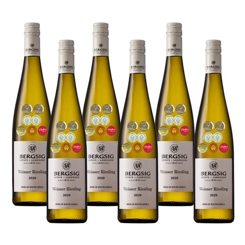 Case of 6 Bergsig Estate Riesling 75cl White Wine